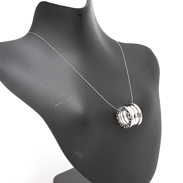 ブルガリ ペンダント メンズ レディース ビーゼロワン B-ZERO1 ペンダントトップ ホワイトゴールド BVLGARI 750WG 中古
