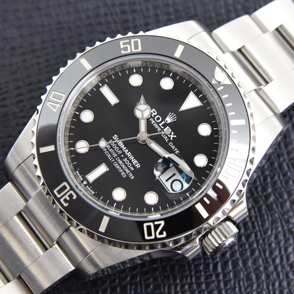 ロレックス 時計 メンズ サブマリーナ デイト ランダム 自動巻 ブラック文字盤 ステンレス ROLEX 126610LN SS 中古