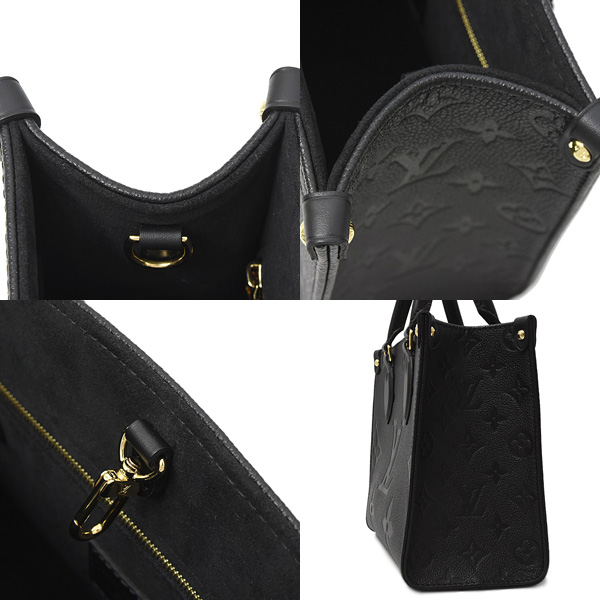 ルイヴィトン バッグ オンザゴーPM ハンドバッグ 2WAY アンプラント ノワール Louis Vuitton M45653 中古