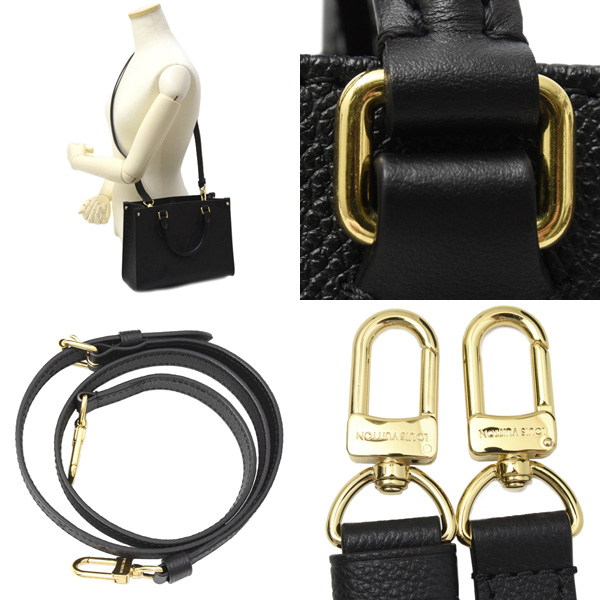 ルイヴィトン バッグ オンザゴーPM ハンドバッグ 2WAY アンプラント ノワール Louis Vuitton M45653 中古