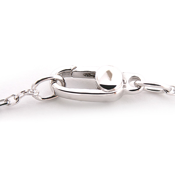 グッチ ネックレス レディース アイコン リング ペンダント GG ホワイトゴールド GUCCI 750WG 中古