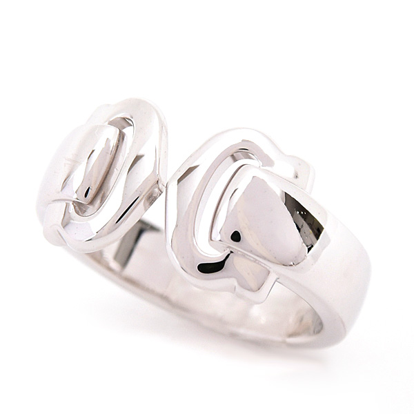 カルティエ 指輪 レディース 2C ブークルセ リング 49号 実寸9号 ホワイトゴールド Cartier 750WG 中古