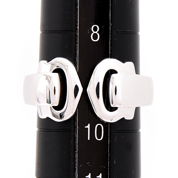 カルティエ 指輪 レディース 2C ブークルセ リング 49号 実寸9号 ホワイトゴールド Cartier 750WG 中古