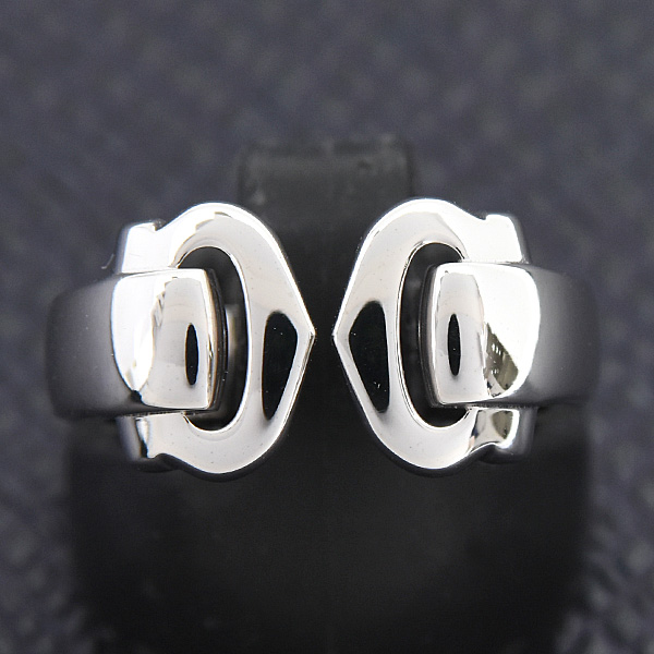 カルティエ 指輪 レディース 2C ブークルセ リング 49号 実寸9号 ホワイトゴールド Cartier 750WG 中古