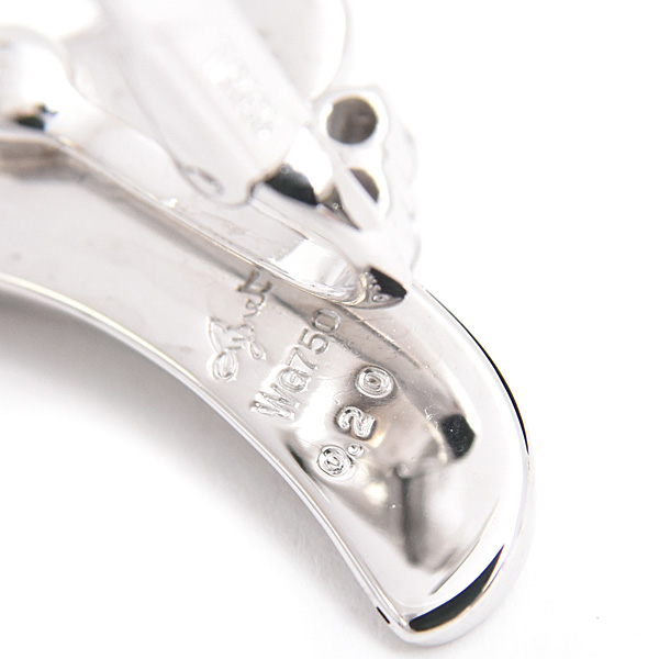 ジュネ イヤリング レディース ダイヤモンド デザイン イヤリング D0.20ct ホワイトゴールド 750WG×585WG Jeunet 中古