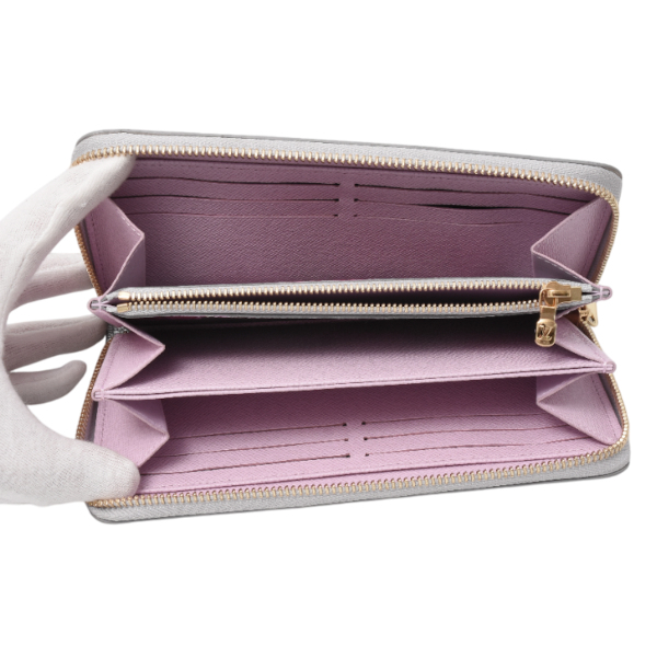 ルイヴィトン Louis Vuitton ジッピーウォレット モノグラムフローラル LVガーデン 長財布 ロングウォレット シルバー M81765 中古