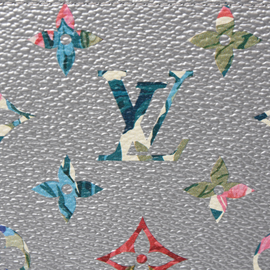 ルイヴィトン Louis Vuitton ジッピーウォレット モノグラムフローラル LVガーデン 長財布 ロングウォレット シルバー M81765 中古