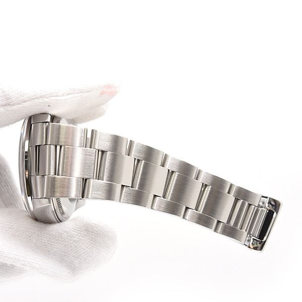 ロレックス 時計 メンズ エアキング F番 自動巻 ブルー文字盤 ステンレス SS ROLEX 14000M 中古