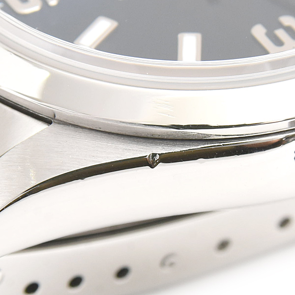 ロレックス 時計 メンズ エアキング F番 自動巻 ブルー文字盤 ステンレス SS ROLEX 14000M 中古
