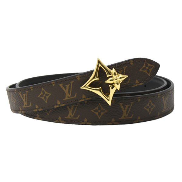 ルイヴィトン 服飾小物 レディース ベルト フラワーグラム 30MM リバーシブル M8373U Louis Vuitton 中古