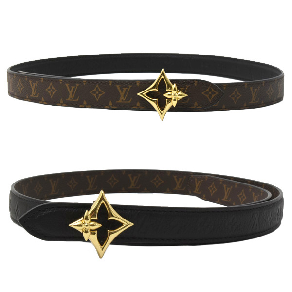 ルイヴィトン 服飾小物 レディース ベルト フラワーグラム 30MM リバーシブル M8373U Louis Vuitton 中古