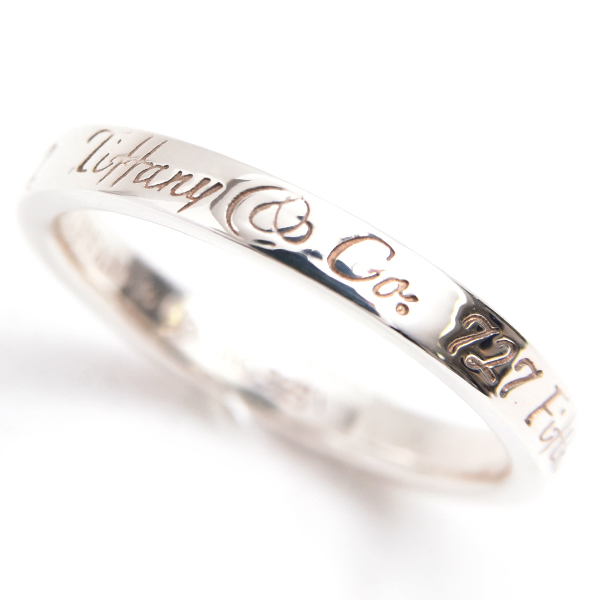 ティファニー 指輪 レディース ノーツ ナロー リング 13号 シルバー TIFFANY SV925 中古