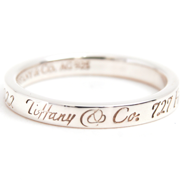 ティファニー 指輪 レディース ノーツ ナロー リング 13号 シルバー TIFFANY SV925 中古
