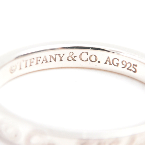 ティファニー 指輪 レディース ノーツ ナロー リング 13号 シルバー TIFFANY SV925 中古