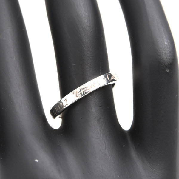 ティファニー 指輪 レディース ノーツ ナロー リング 13号 シルバー TIFFANY SV925 中古