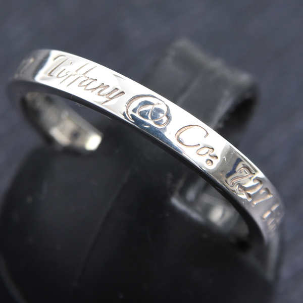 ティファニー 指輪 レディース ノーツ ナロー リング 13号 シルバー TIFFANY SV925 中古