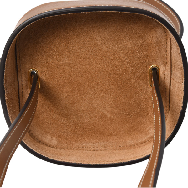セリーヌ バッグ レディース スモールボックス ショルダーバッグ キュイル トリオンフ カーフ ブラウン CELINE 199263 中古