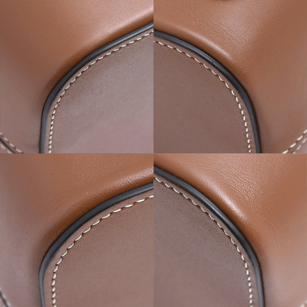 セリーヌ バッグ レディース スモールボックス ショルダーバッグ キュイル トリオンフ カーフ ブラウン CELINE 199263 中古