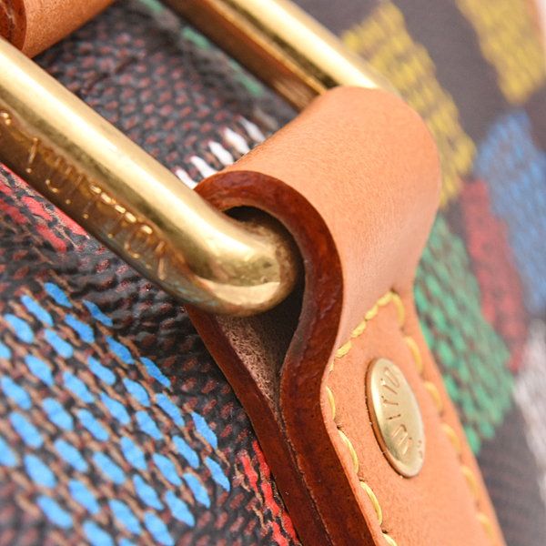 ルイヴィトン バッグ メンズ レディース ダミエ キーポル バンドリエール 25 ファレルウィリアムス ハンドバッグ ショルダーバッグ 2WAY マルチカラー N00148 Louis Vuitton 中古