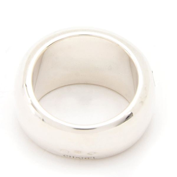 シャネル 指輪 レディース ロゴ リング 11号 シルバー CHANEL SV925 中古