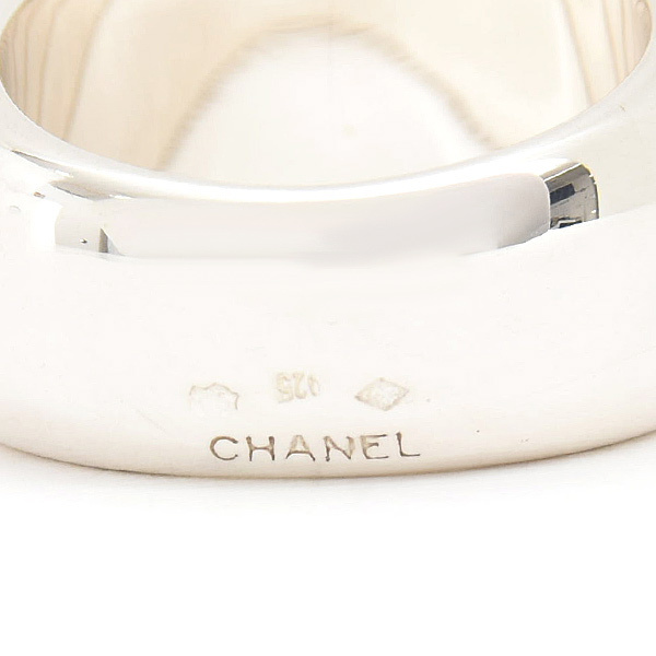 シャネル 指輪 レディース ロゴ リング 11号 シルバー CHANEL SV925 中古
