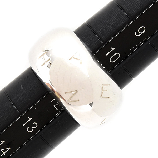 シャネル 指輪 レディース ロゴ リング 11号 シルバー CHANEL SV925 中古
