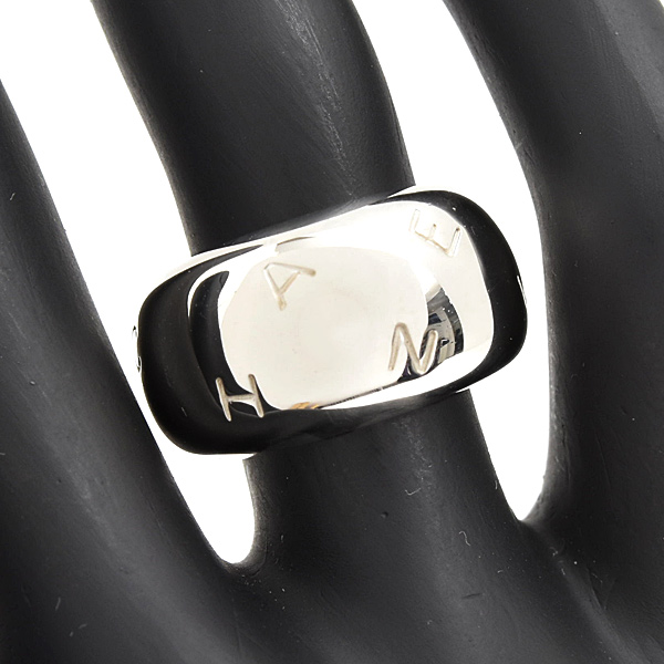 シャネル 指輪 レディース ロゴ リング 11号 シルバー CHANEL SV925 中古