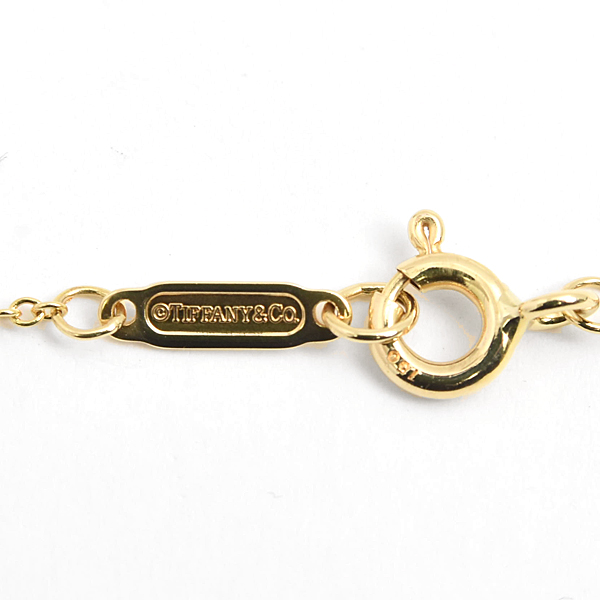 ティファニー ネックレス レディース リターン トゥ ダブル ハート タグ ペンダント ミニ イエローゴールド TIFFANY 60011459 750YG 中古