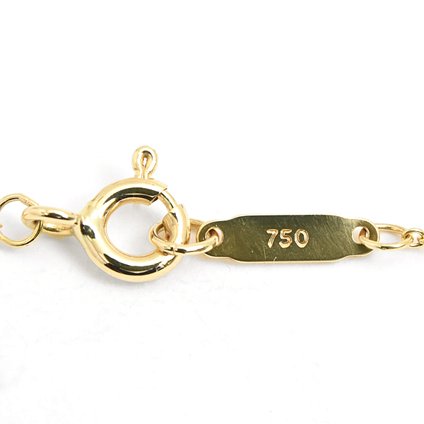 ティファニー ネックレス レディース リターン トゥ ダブル ハート タグ ペンダント ミニ イエローゴールド TIFFANY 60011459 750YG 中古