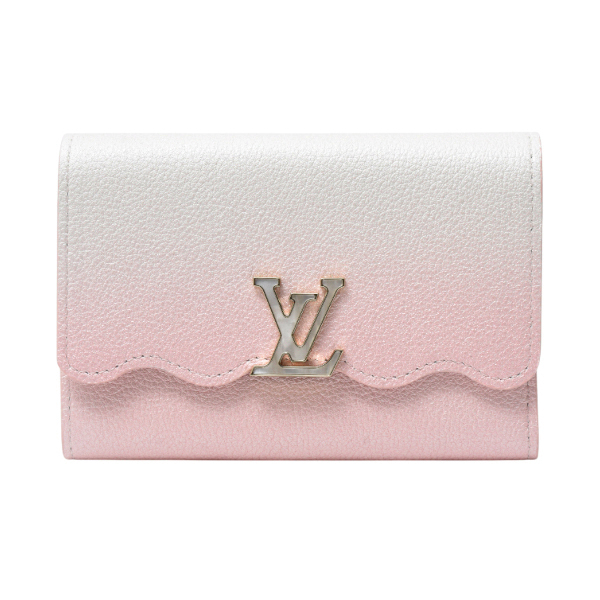 ルイヴィトン Louis Vuitton ポルトフォイユカプシーヌ コンパクト 三つ折り財布 コンパクトウォレット LVバイザプール シェイデッドピンク M83686 中古