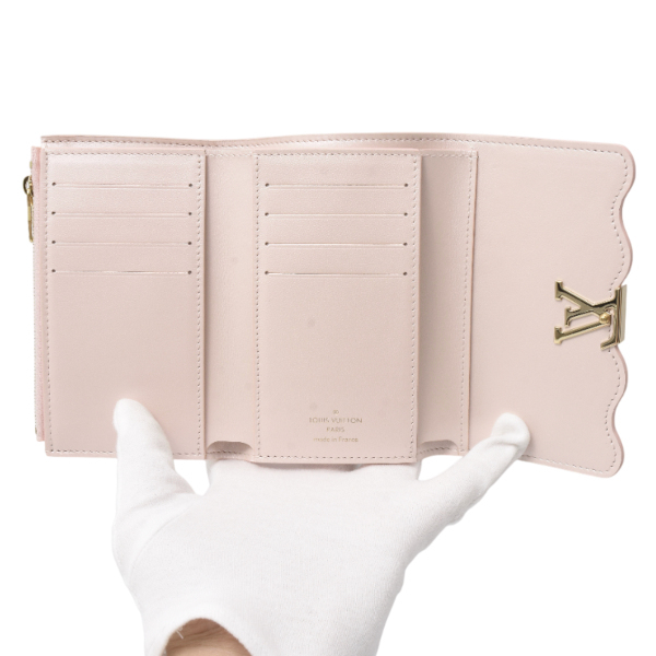 ルイヴィトン Louis Vuitton ポルトフォイユカプシーヌ コンパクト 三つ折り財布 コンパクトウォレット LVバイザプール シェイデッドピンク M83686 中古