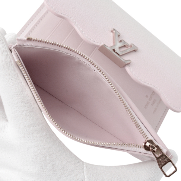 ルイヴィトン Louis Vuitton ポルトフォイユカプシーヌ コンパクト 三つ折り財布 コンパクトウォレット LVバイザプール シェイデッドピンク M83686 中古