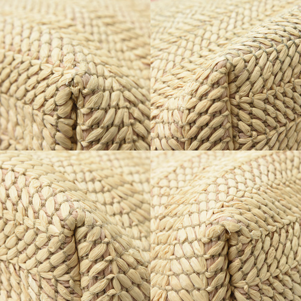 グッチ バッグ レディース パッチ スモール トートバッグ ショルダー ラフィア ブラウン系 GUCCI 779671 中古