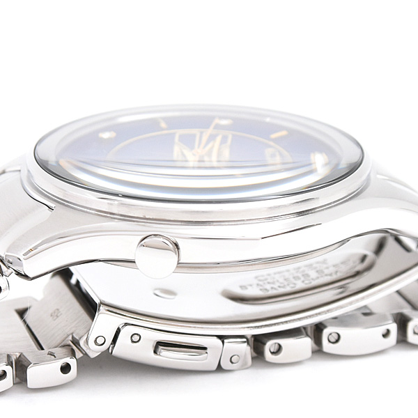 シチズン 時計 メンズ レディース エコドライブ  キャプテンマーベル ソーラー ネイビー文字盤 ステンレス CITIZEN EM0596-58W 中古