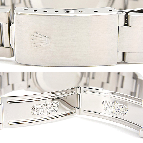 ロレックス 時計 メンズ エアキング ホワイトスモールローマ文字盤 自動巻き U番 ステンレス ROLEX 14000 SS 中古