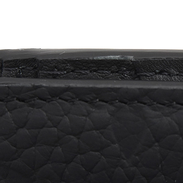 ルイヴィトン 財布 メンズ ポルトフォイユ ミュルティプル 二つ折り札入れ モノグラム トリヨン ブラック  Louis Vuitton M82072 中古