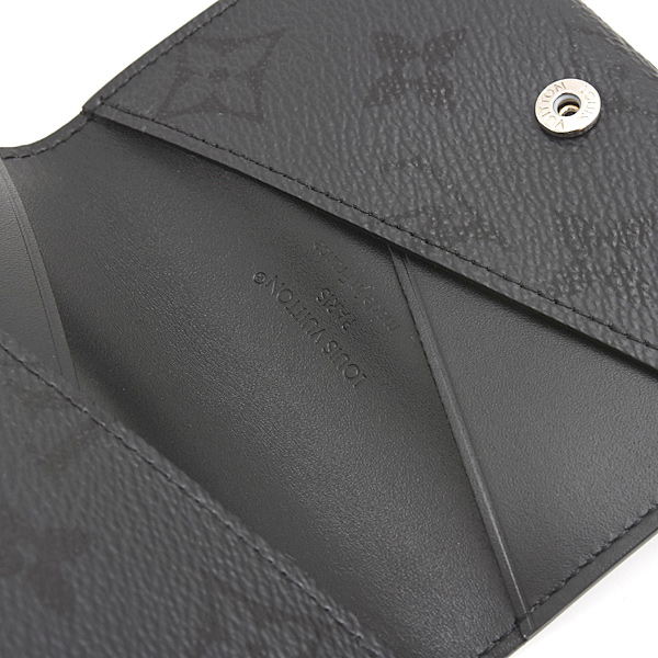 ルイヴィトン カードケース メンズ ポルト カルトスリム モノグラムミッドナイト ブラック Louis Vuitton M26733 中古