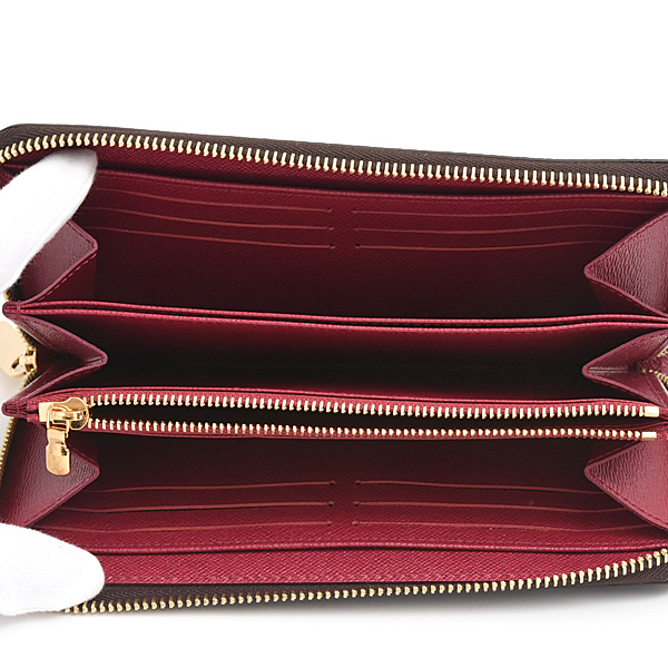 ルイヴィトン 財布 レディース モノグラム ジッピーウォレット ラウンドファスナー長財布 Louis Vuitton M41895 中古