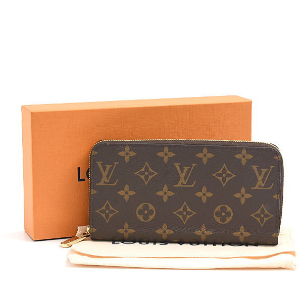 ルイヴィトン 財布 レディース モノグラム ジッピーウォレット ラウンドファスナー長財布 Louis Vuitton M41895 中古