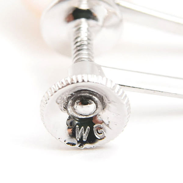 ミキモト イヤリング レディース 1Pパール 8.2mm～8.3mm珠 ホワイトゴールド MIKIMOTO K14WG 中古