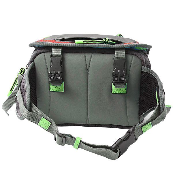 グッチ バッグ メンズ スモール バックパック GGナイロン ベルトバッグ グレー×レッド×グリーン GUCCI 752100 中古