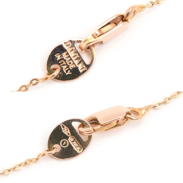 ダミアーニ ネックレス レディース メンズ Dアイコン ダイヤ ペンダント ホワイトセラミック ピンクゴールド DAMIANI K18PG×CE 中古