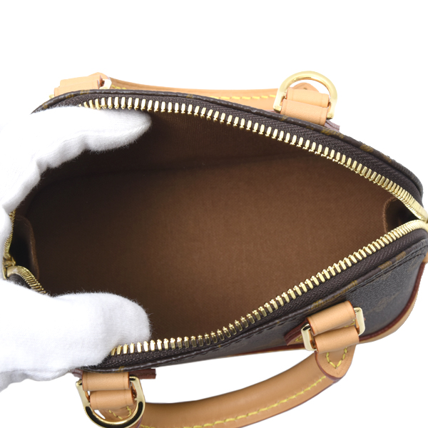 ルイヴィトン バッグ レディース ナノアルマ ハンドバッグ 2WAY モノグラム Louis Vuitton M82717 中古