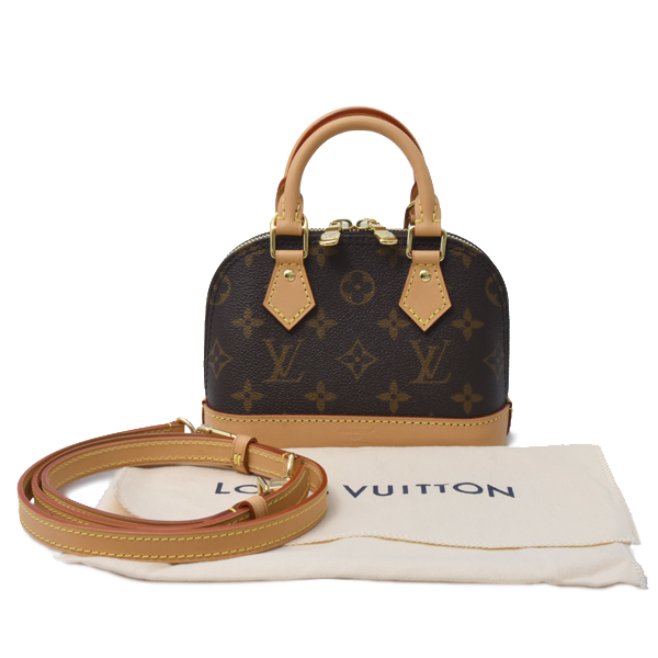 ルイヴィトン バッグ レディース ナノアルマ ハンドバッグ 2WAY モノグラム Louis Vuitton M82717 中古