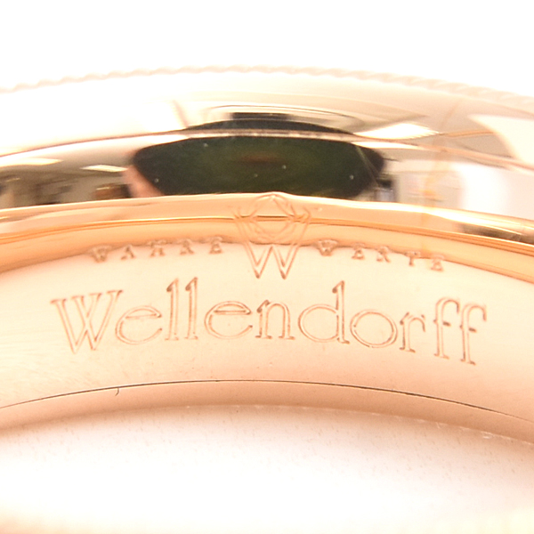 ウェレンドルフ 指輪 レディース フォーゲットミーノット エマイユ 1Pダイヤ リング 52号 イエローゴールド Wellendorff 750YG 中古