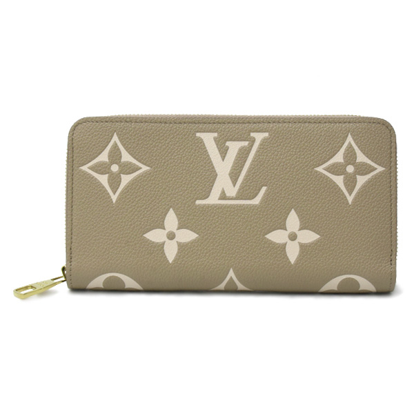 ルイヴィトン 財布 レディース ジッピーウォレット 長財布 モノグラムアンプラント トゥルトレールクレーム  Louis Vuitton M28793 中古