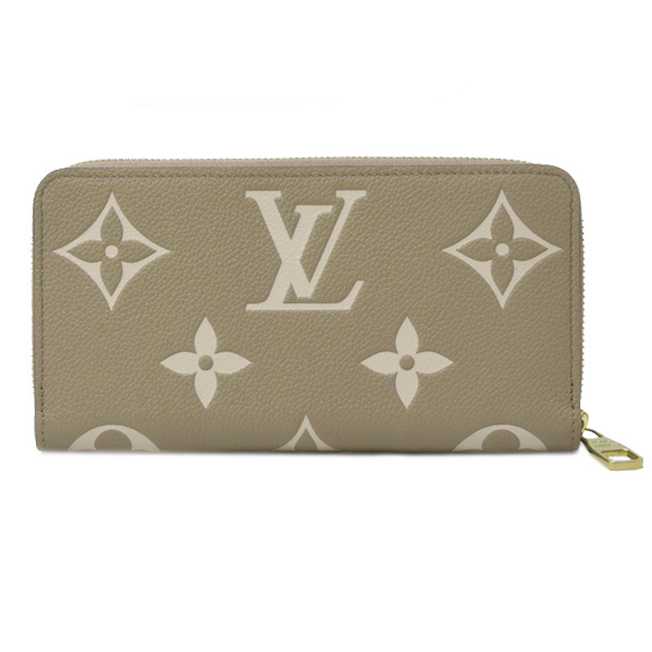 ルイヴィトン 財布 レディース ジッピーウォレット 長財布 モノグラムアンプラント トゥルトレールクレーム  Louis Vuitton M28793 中古