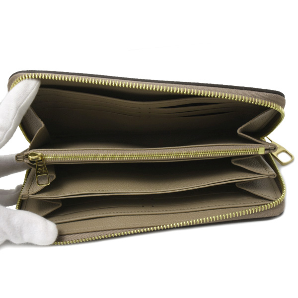 ルイヴィトン 財布 レディース ジッピーウォレット 長財布 モノグラムアンプラント トゥルトレールクレーム  Louis Vuitton M28793 中古