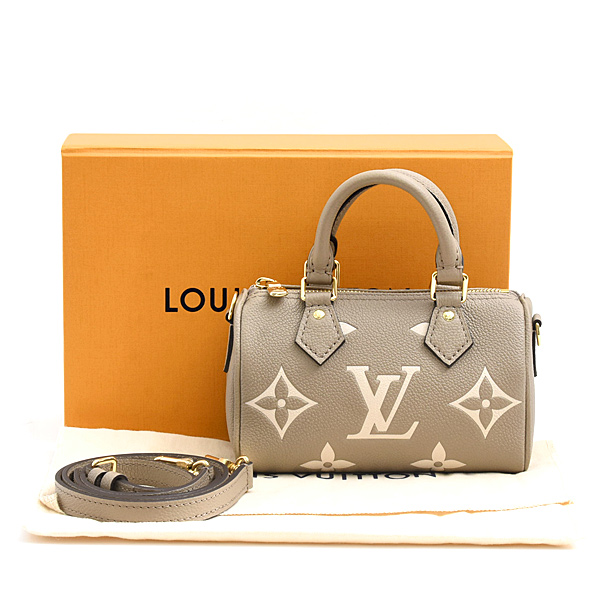 ルイヴィトン バッグ レディース ナノスピーディ ハンドバッグ ショルダーバッグ モノグラムアンプラント Louis Vuitton M82890 未使用展示品