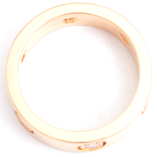 カルティエ 指輪 レディース ラブリング フルダイヤモンド 52号 イエローゴールド Cartier 750YG 中古